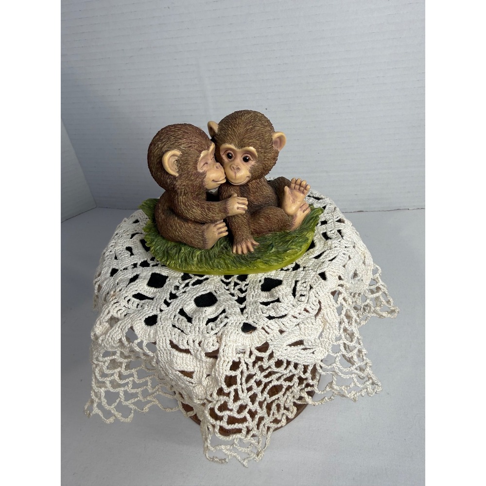 Hamilton Collection Chummy Chimps Endangered Younguns 1996 Figurine Morehead